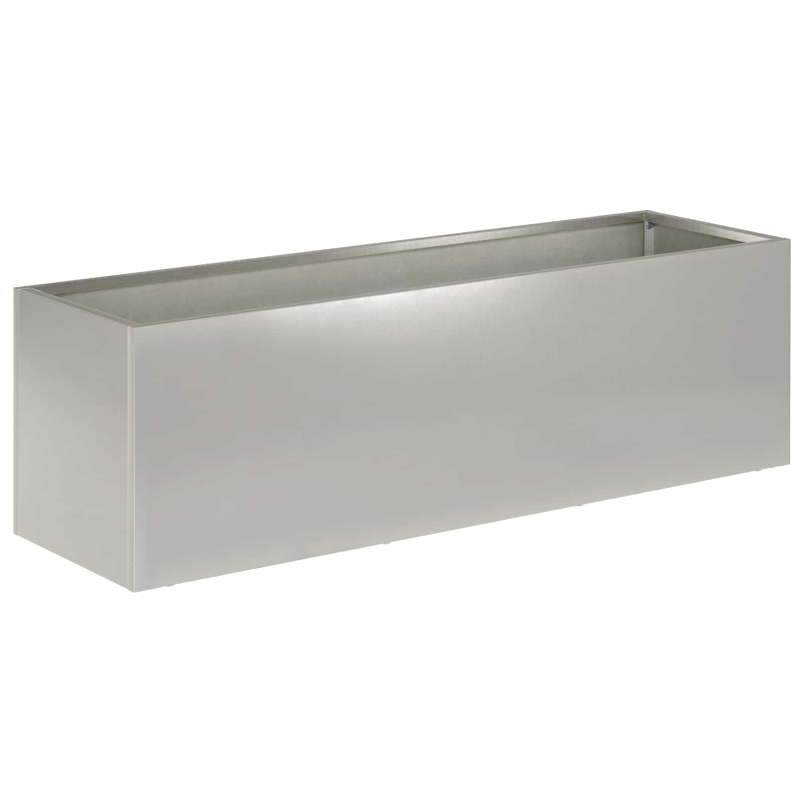Garten-pflanzgefäß Silber 100 X 30 X 30 Cm Edelstahl Vidaxl