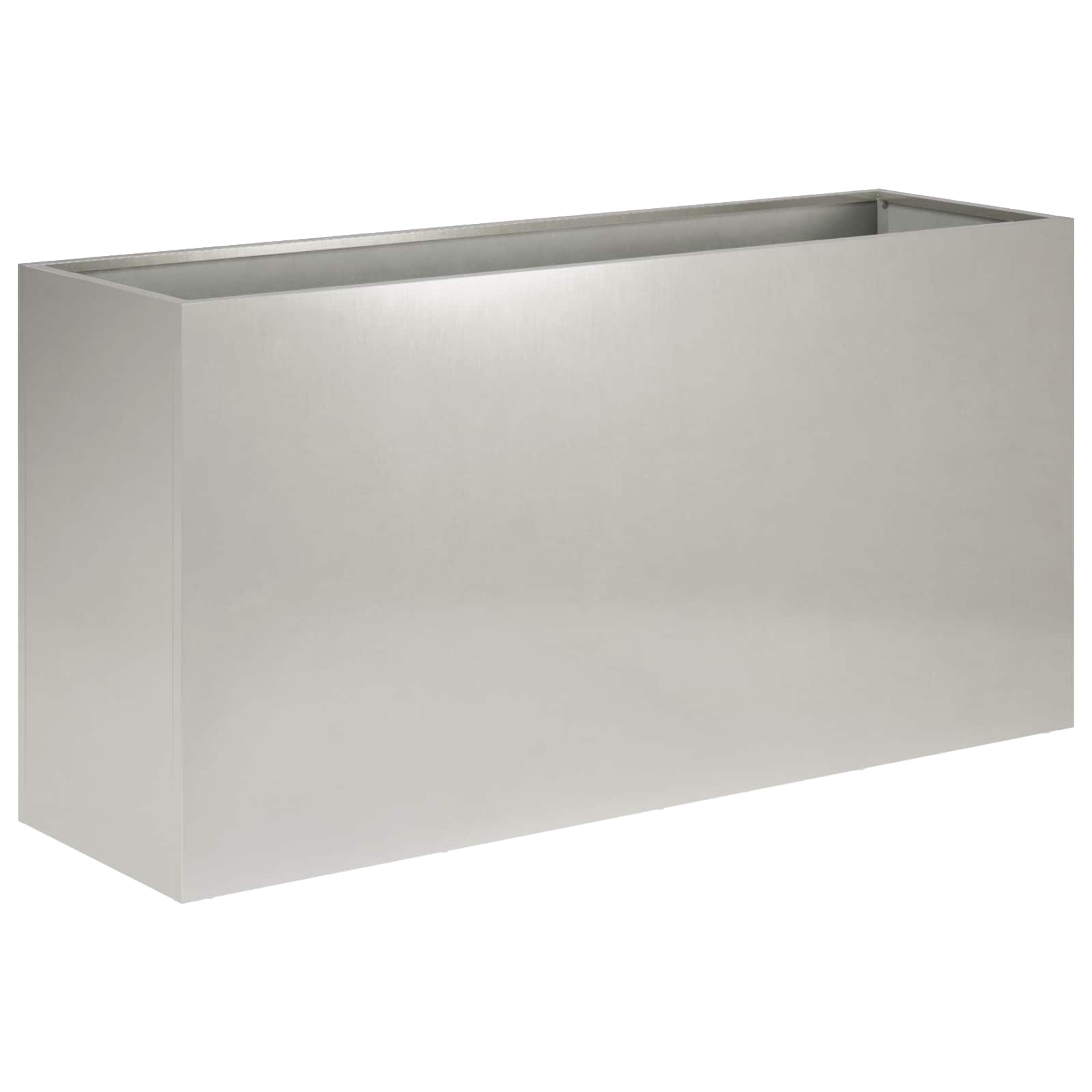 Garten-pflanzgefäß Silber 100 X 30 X 50 Cm Edelstahl Vidaxl