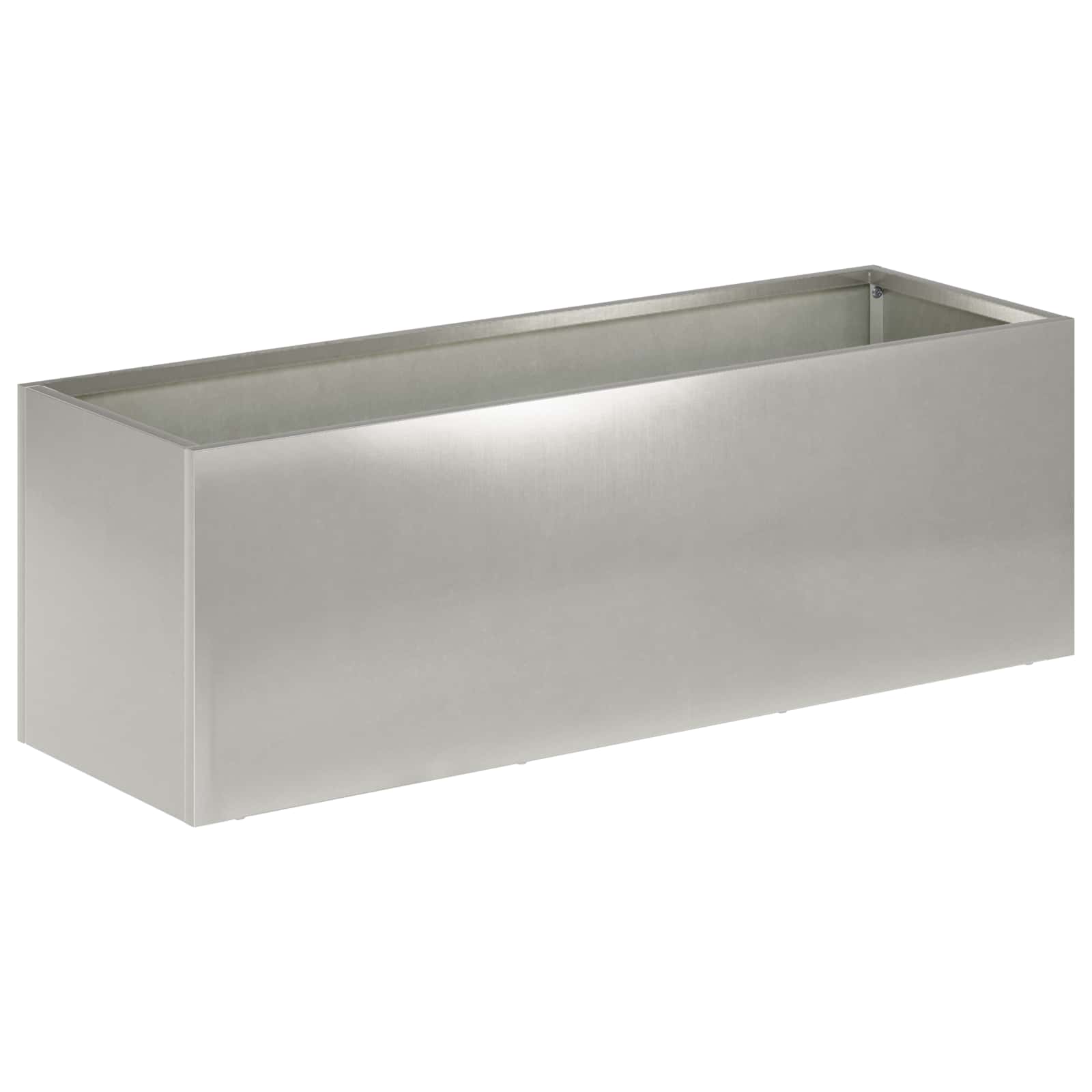 Garten-pflanzgefäß Silber 60 X 20 X 20 Cm Edelstahl Vidaxl