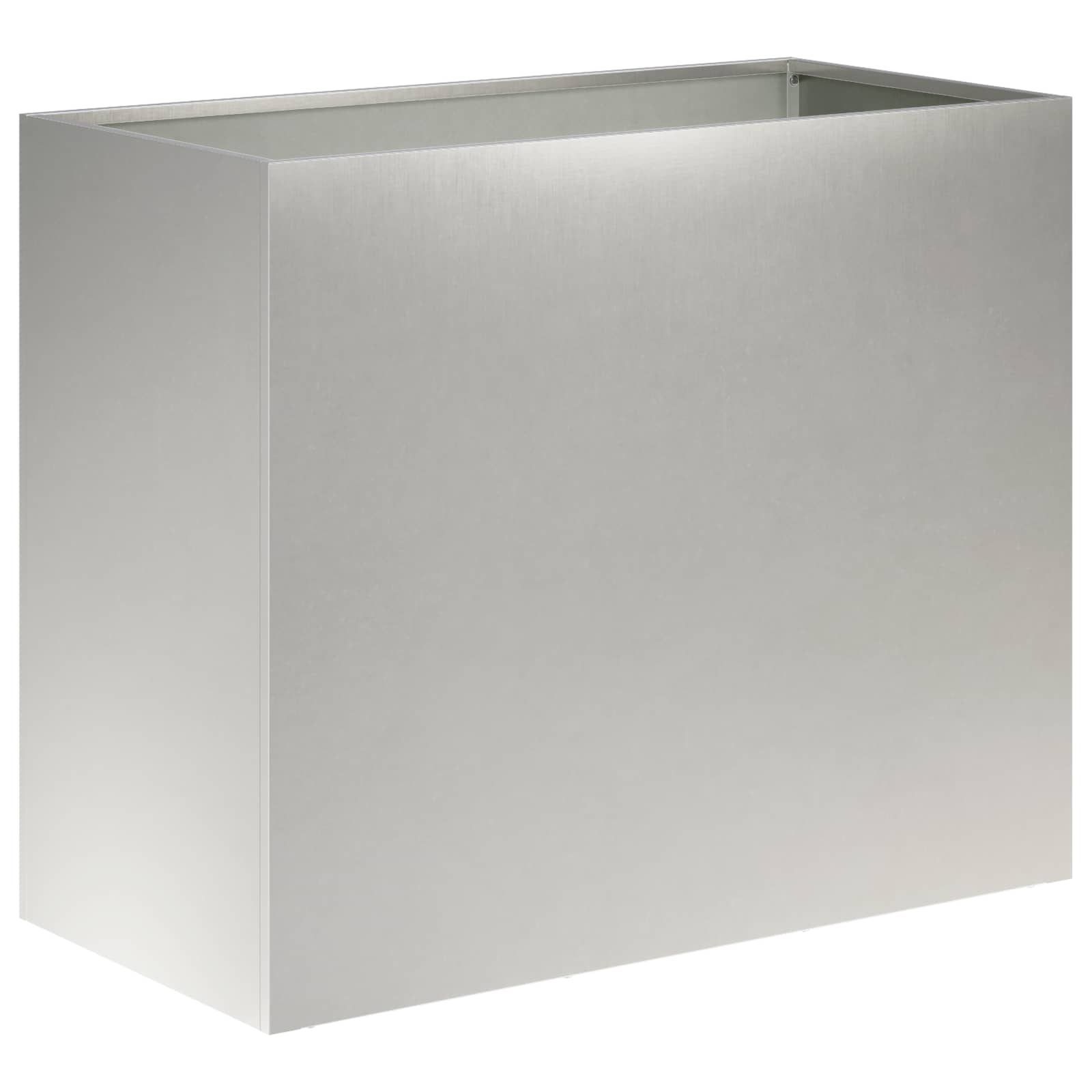 Garten-pflanzgefäß Silber 60 X 30 X 50 Cm Edelstahl Vidaxl