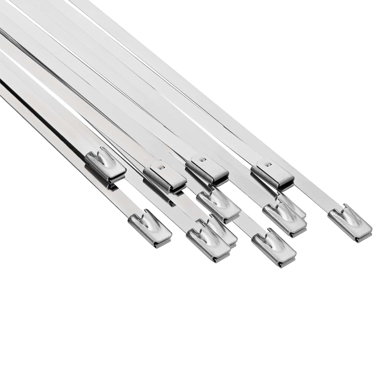 Kabelbinder 12 Stk. 4,6 X 450 Mm Silber Vidaxl
