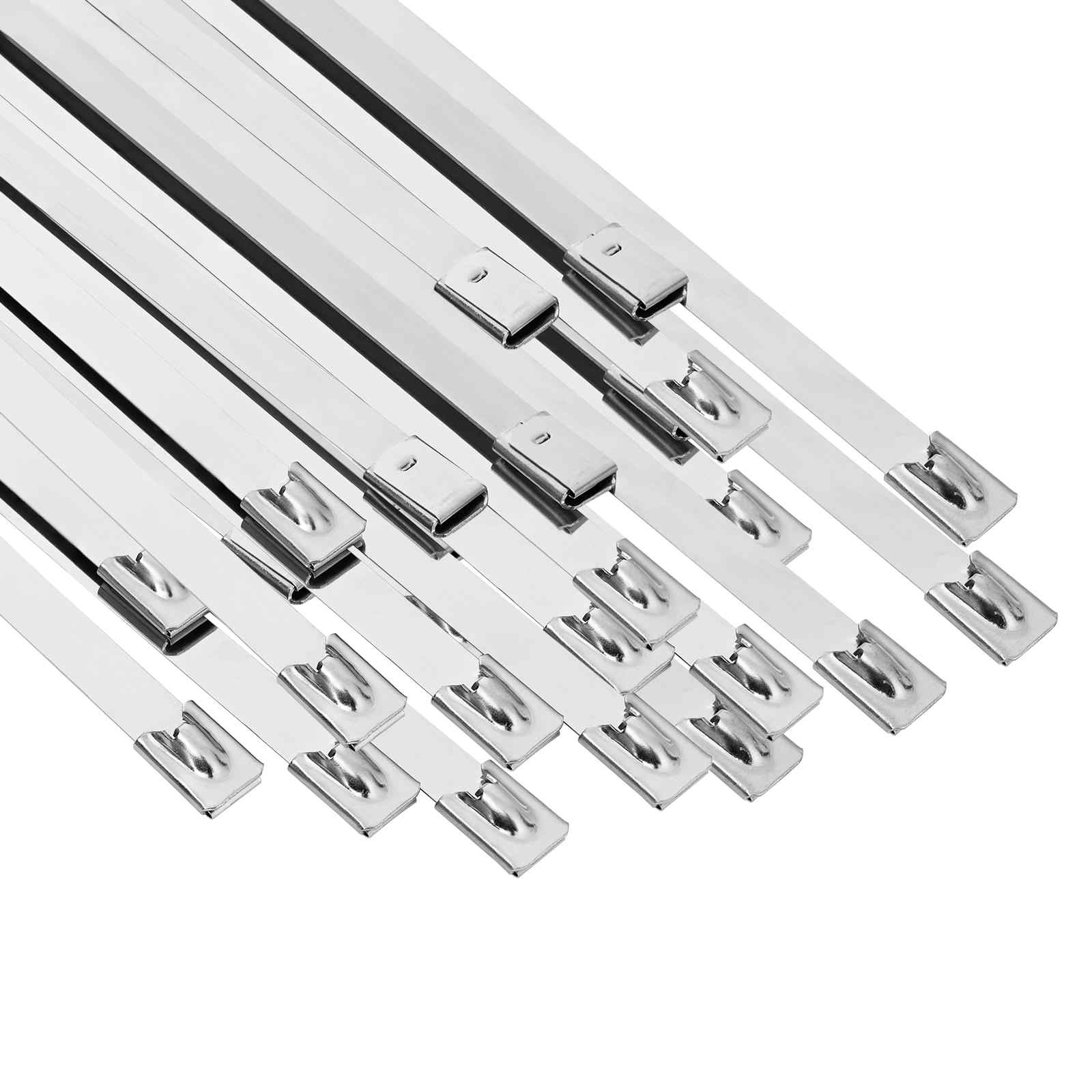 Kabelbinder 50 Stk. 7,9 X 350 Mm Silber Vidaxl