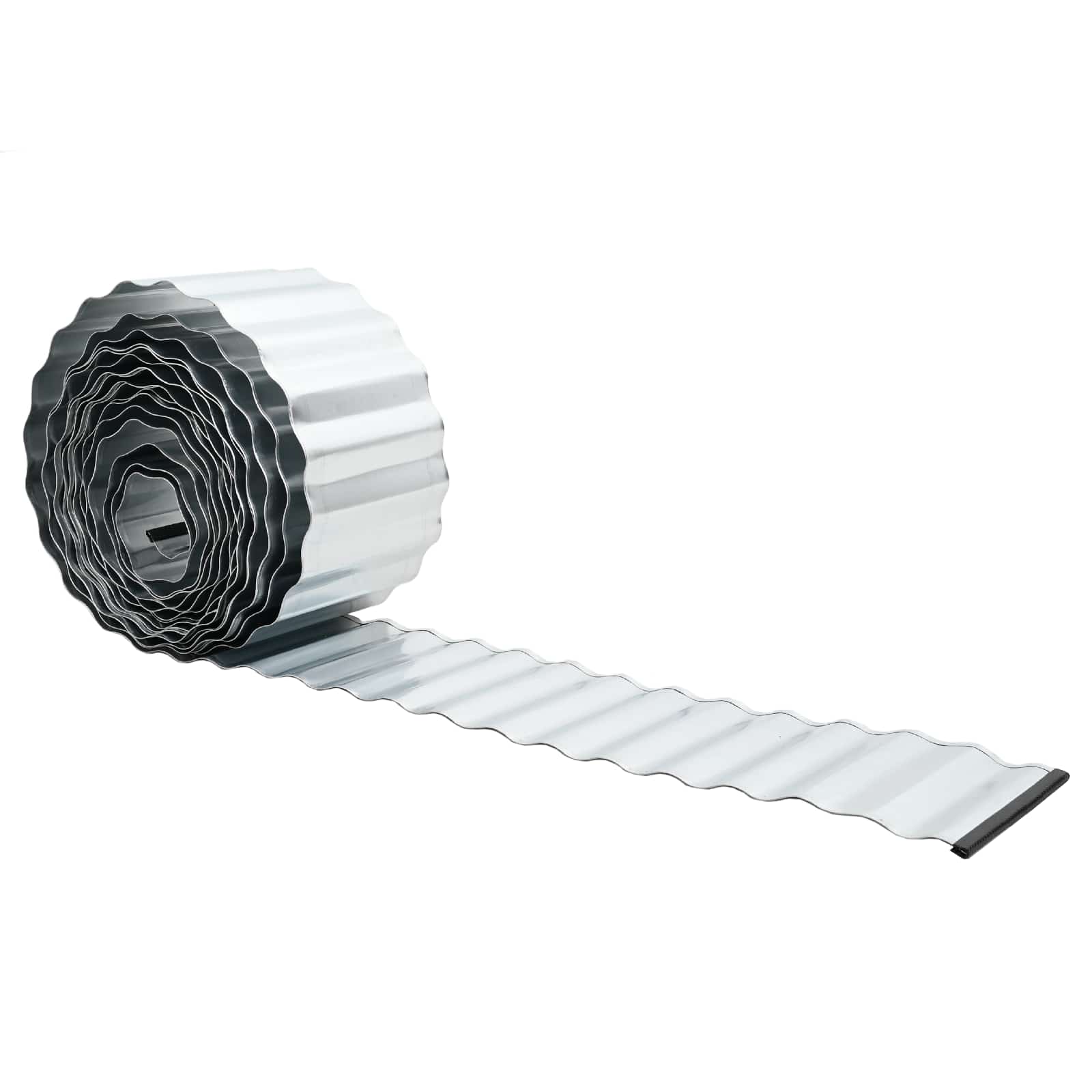 Raseneinfassung 20 M X 30 Cm Verzinkter Stahl Silber Vidaxl