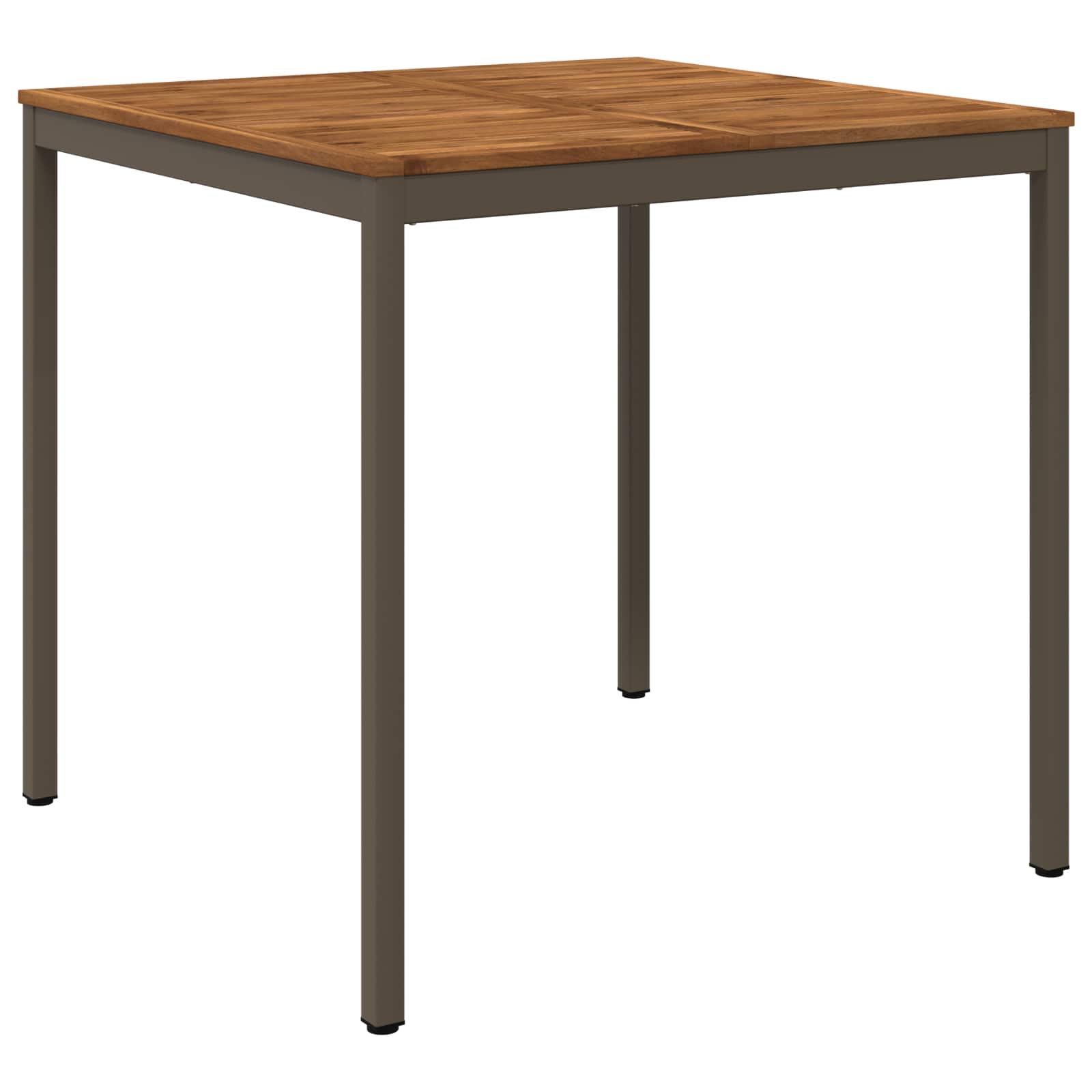 Gartenbar-tisch Natur Und Kaffee 110 X 108,5 X 105 Cm Vidaxl