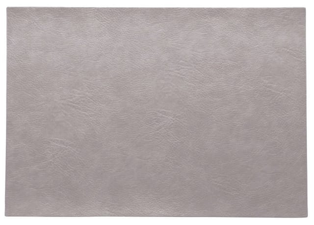 ASA Selection Tischset Silver Cloud Vintage Leder-Optik Platzset Grau