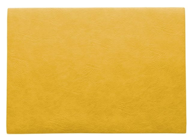ASA Selection Tischset Corn Vintage Leder-Optik Platzset Gelb