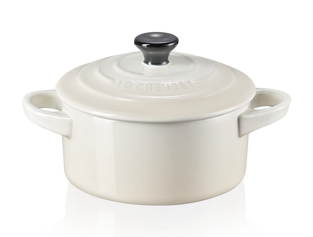 Le Creuset Mini Cocotte Steinzeug Meringue 10X5cm