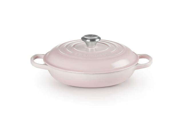 Le Creuset Gourmet-Profitopf Gusseisen Shell Pink 26cm