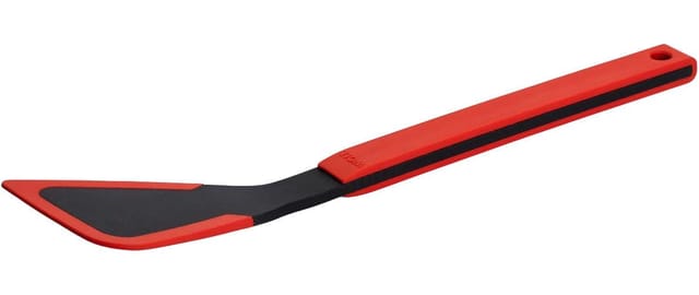 Woll Cook-It Pfannenwender mit Silikonrand Schwarz Rot