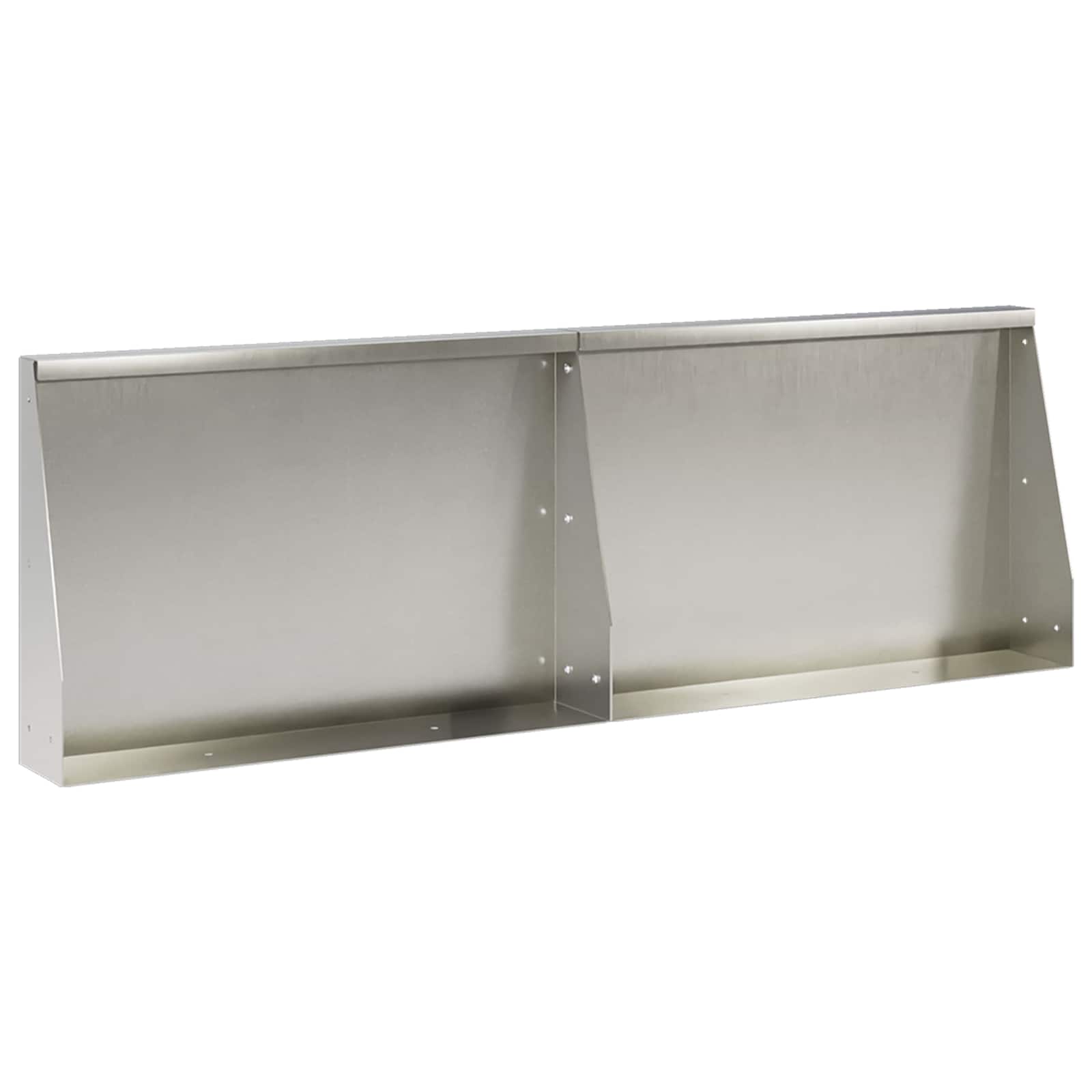Stützmauer 2 Stk. 60 X 12 X 40 Cm Edelstahl Silber Vidaxl