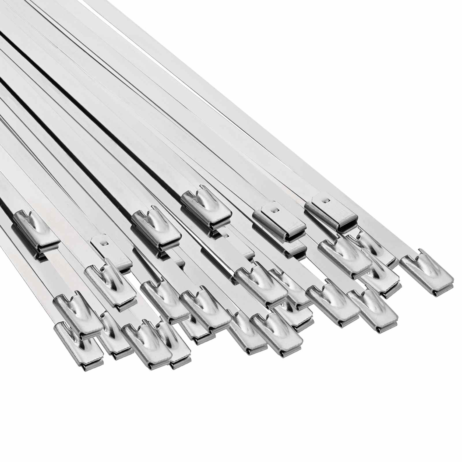 Kabelbinder 50 Stk. 4,6 X 300 Mm Silber Vidaxl