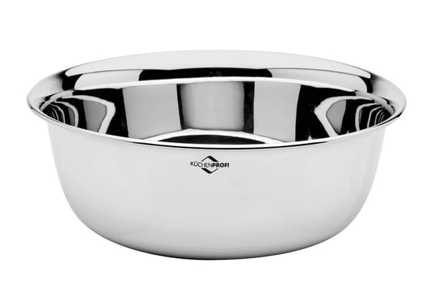 Küchenprofi Edelstahl Schüssel Rostfrei glänzend 22cm / 2L