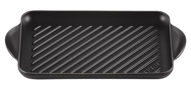 Le Creuset Grillplatte Rechteckig Gusseisen Schwarz 32cm