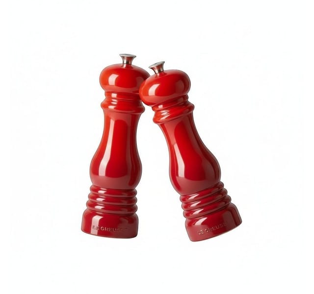 Le Creuset Mühlen Set Kirschrot Salz- & Pfeffermühle 21cm