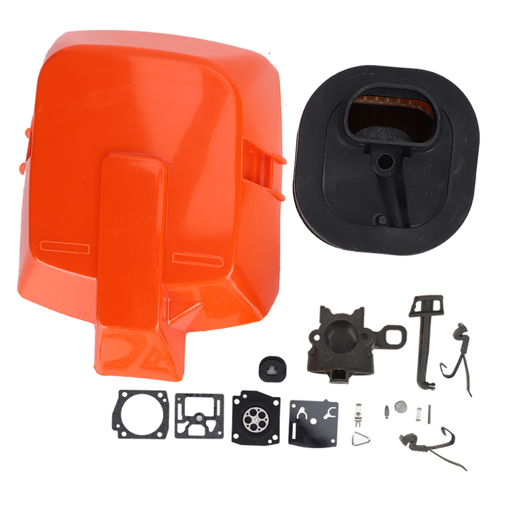 Zubehörset Für Die Husqvarna H365 372 Kettensäge: Luftfilter, Gashebel Und Weitere Teile.