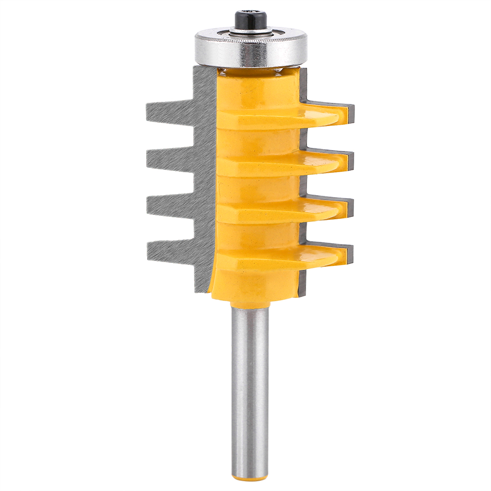 Wendenutfräser Aus Hartmetall Für Die Holzbearbeitung, 1-3/8" Durchmesser, 1/4" Schaft