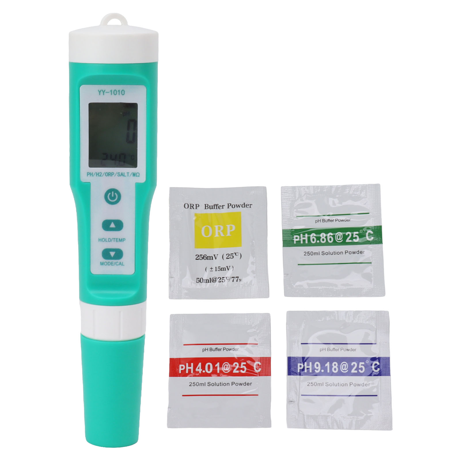 Ip67 Wasserdichtes Ph-testgerät, Großes Display, Automatische Temperaturkompensation, Wasserqualitätsmessung (tds, Ec, Orp, Salz, H2, Sg, Fruchtbarkeit)