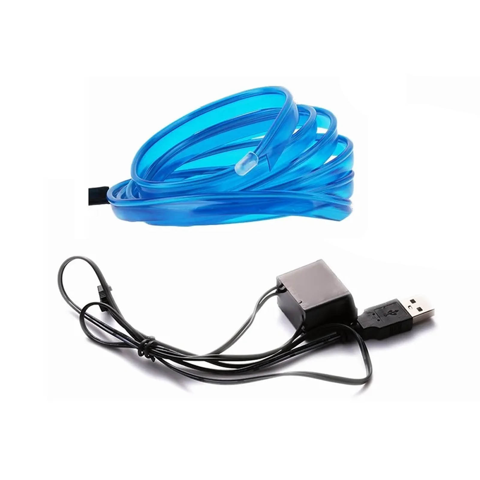M (10 Fuß) Flexibler Led-streifen Für Den Autoinnenraum Mit Usb-kabel, Einzigartiges Und Originelles Blaues Neonambiente.