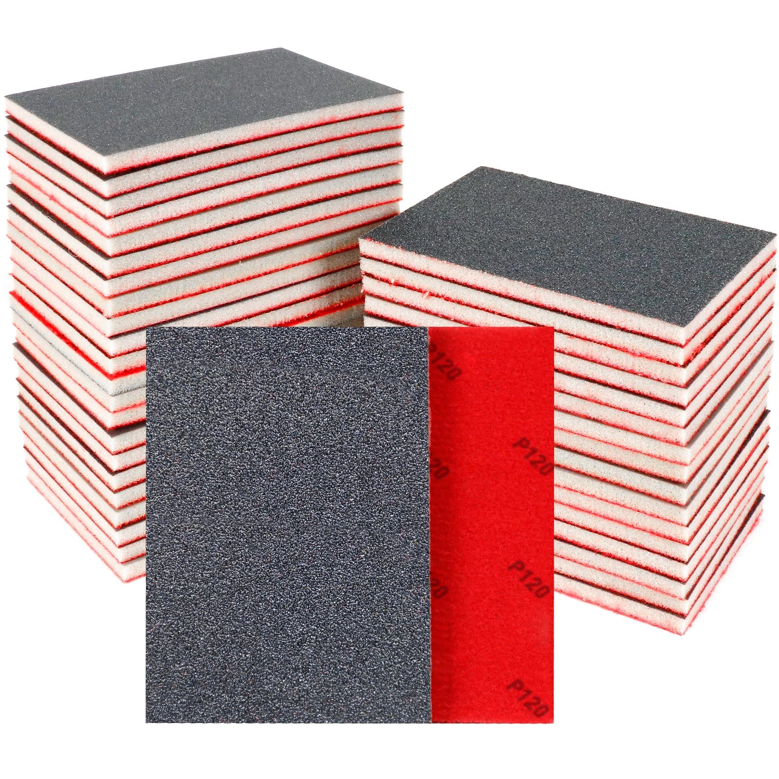 Packung Mit 24 Schleifschwämmen, Körnungen Von 80/120/180/240/320/400/500-600/800-1000/1200-1500/2000/2500/3000, Geeignet Für Trockene Oder Nasse Anwendung, Flexibler Schleifschwamm.