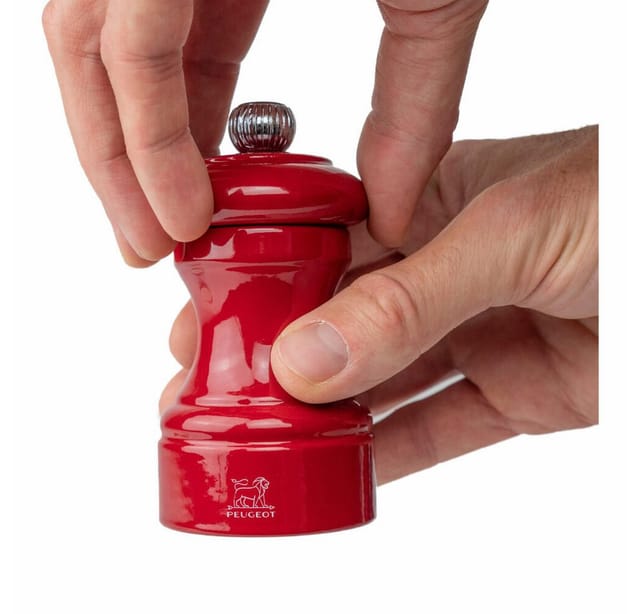 Peugeot Bistro Pfeffermühle Passionsrot Glanz 10cm