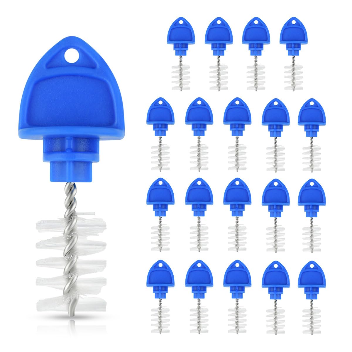 Set Mit 20 Bierhahn-kappenbürsten, Zum Zapfen Und Reinigen Von Bierhähnen, Bierhahn-schutzset (blau)
