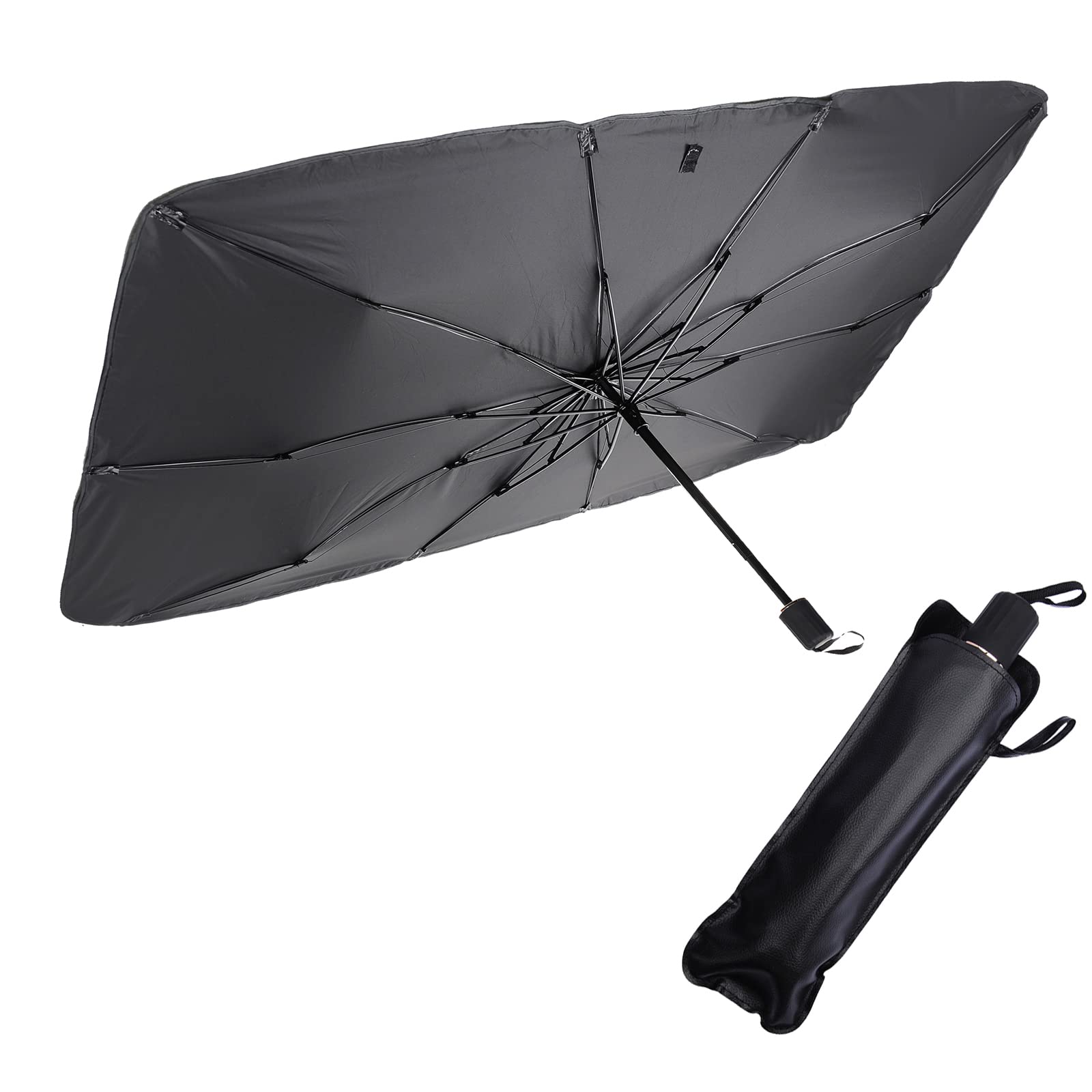 Faltbarer Sonnenschutz Für Die Windschutzscheibe (57 Zoll L X 31 Zoll B) – Sonnenschutz Für Die Frontscheibe, Geeignet Für Verschiedene Fahrzeugmodelle (große Größe)