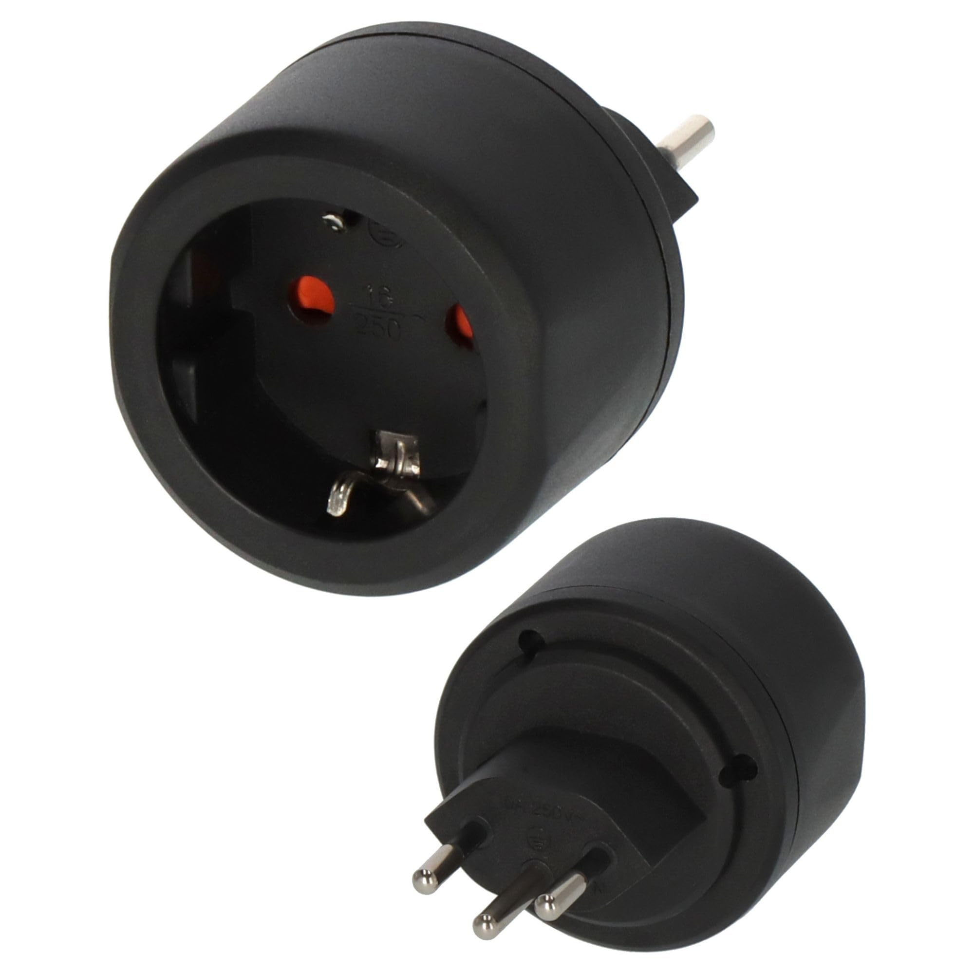 Reisenetzteil: 10,0 A, 250 V (schwarz), Eu-zu-südafrika-steckeradapter