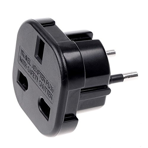 10er-pack Reiseadapter: Europäischer Stecker (cee 7/16) Auf Britischen Stecker (weiblich) Mit Kindersicherung