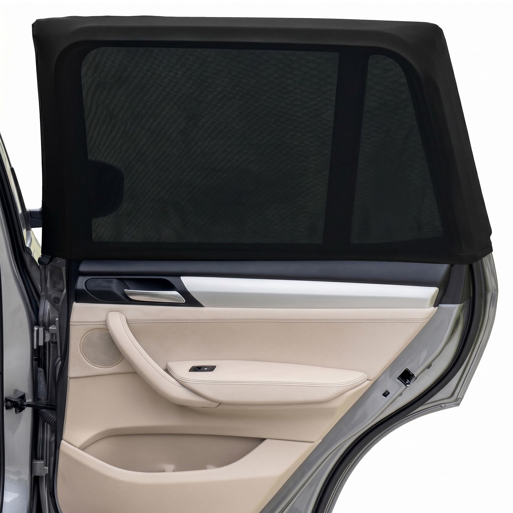 Sonnenschutzblenden Fürs Auto (2er-set) – Uv-abweisende Sonnenschutzblenden Für Kinder Und Haustiere – Sonnenschutz Für Die Heckscheibe – Kompatibel Mit 95 % Aller Fahrzeuge (114 X 50 Cm)