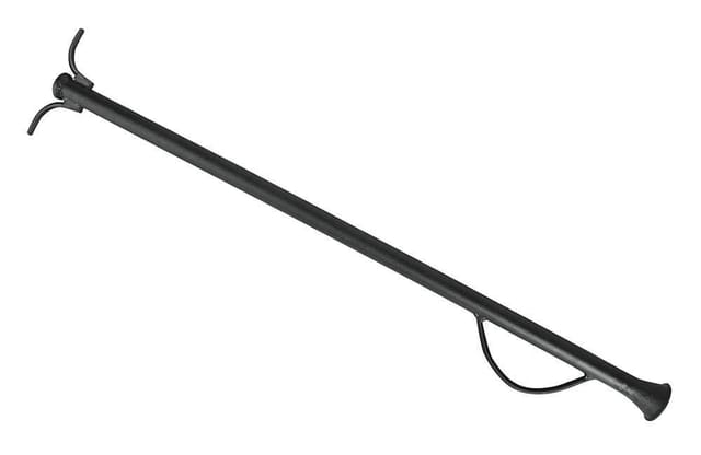 Boufadou Blasrohr Gusseisen Schwarz Flammenbläser Feuerrohr Kamin 72cm