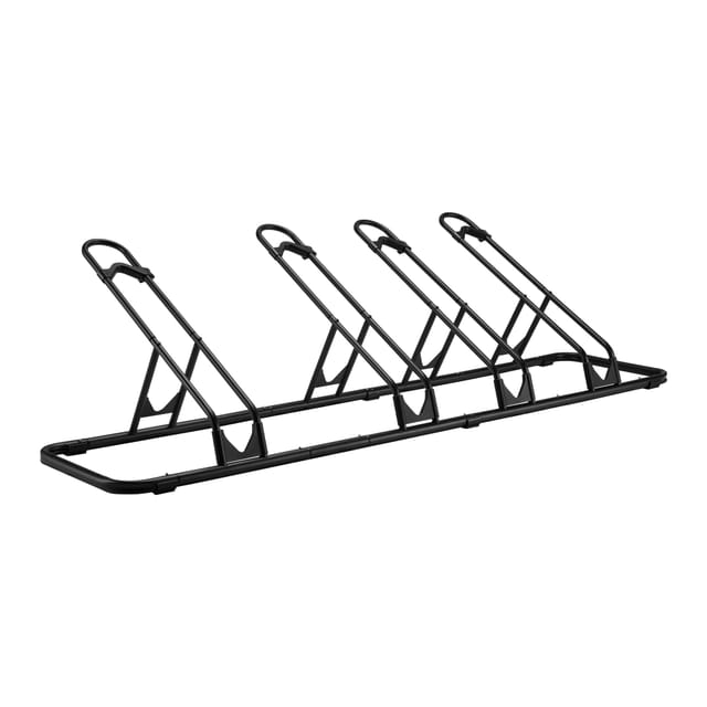 Wiltec Fahrradständer Bodenparker 4er 1600 X 370 X 440 Mm Fahrradhalterung Für 12–29 Zoll Fahrräder, Rutschfester Radständer Mit Verstellbaren Halterungen