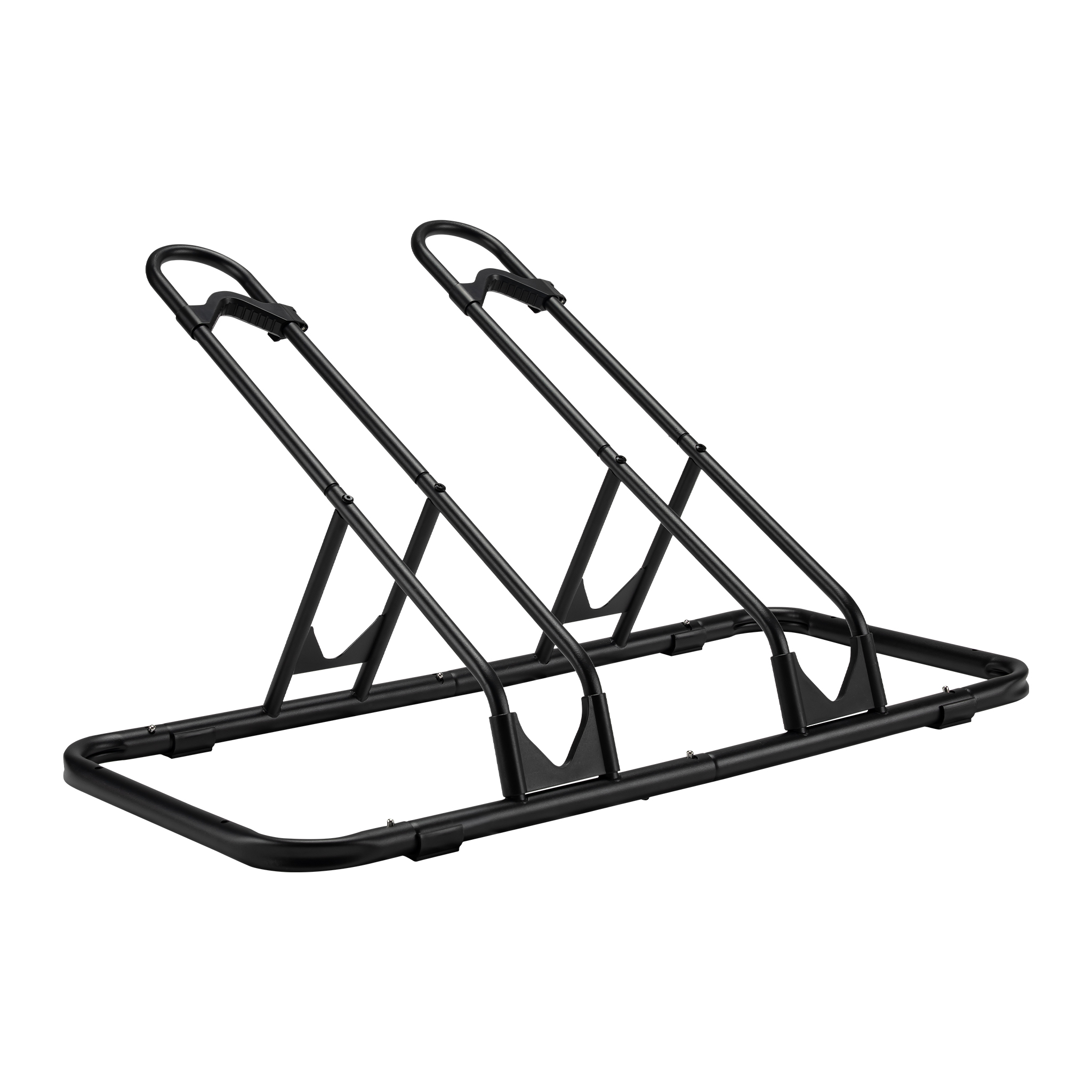 Wiltec Fahrradständer Bodenparker 2er 850 X 370 X 420 Mm Fahrradhalterung Für 12–29 Zoll Fahrräder, Rutschfester Radständer Mit Verstellbaren Halterungen