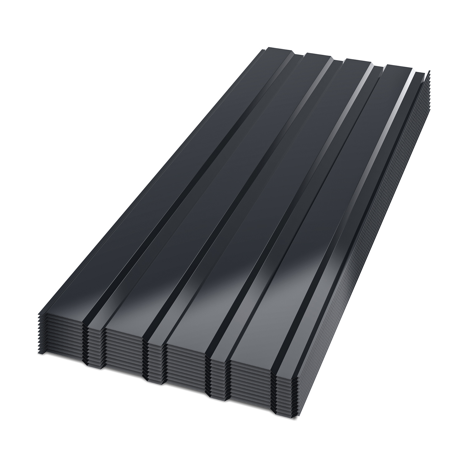 Wolketon 36er Trapezblebh Dachplatten 0,25 Mm, 115 X 45 Cm, Anthrazit, Stahl, Bis 18 M²