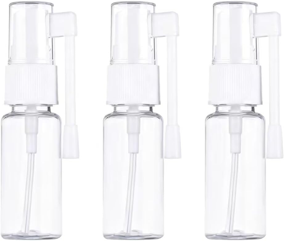 Set Mit 3 Leeren 20-ml-sprühflaschen – Kunststoff – Nachfüllbar – Reisegröße – Mit Um 360° Drehbarem Sprühkopf – Feiner Sprühnebel Für Nasenpflege, Parfüm, Wasser Und Hautpflege