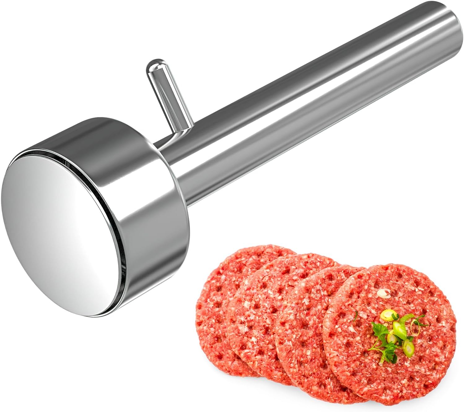 Falafellöffel – Antihaftbeschichtet – Für Leckere Falafelbällchen, Fleischbällchen Und Als Kochutensil – Silber – Edelstahl – 1 Stück