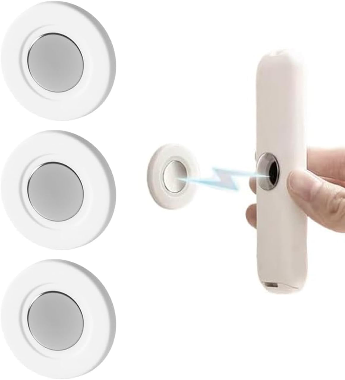 3er-set Magnetische Wandhalterungen Für Fernbedienungen, Weiß, Fernbedienungs-organizer Für Fernseher Und Andere Geräte, Starke Klebemontage Ohne Bohren, Verstärkter Magnet