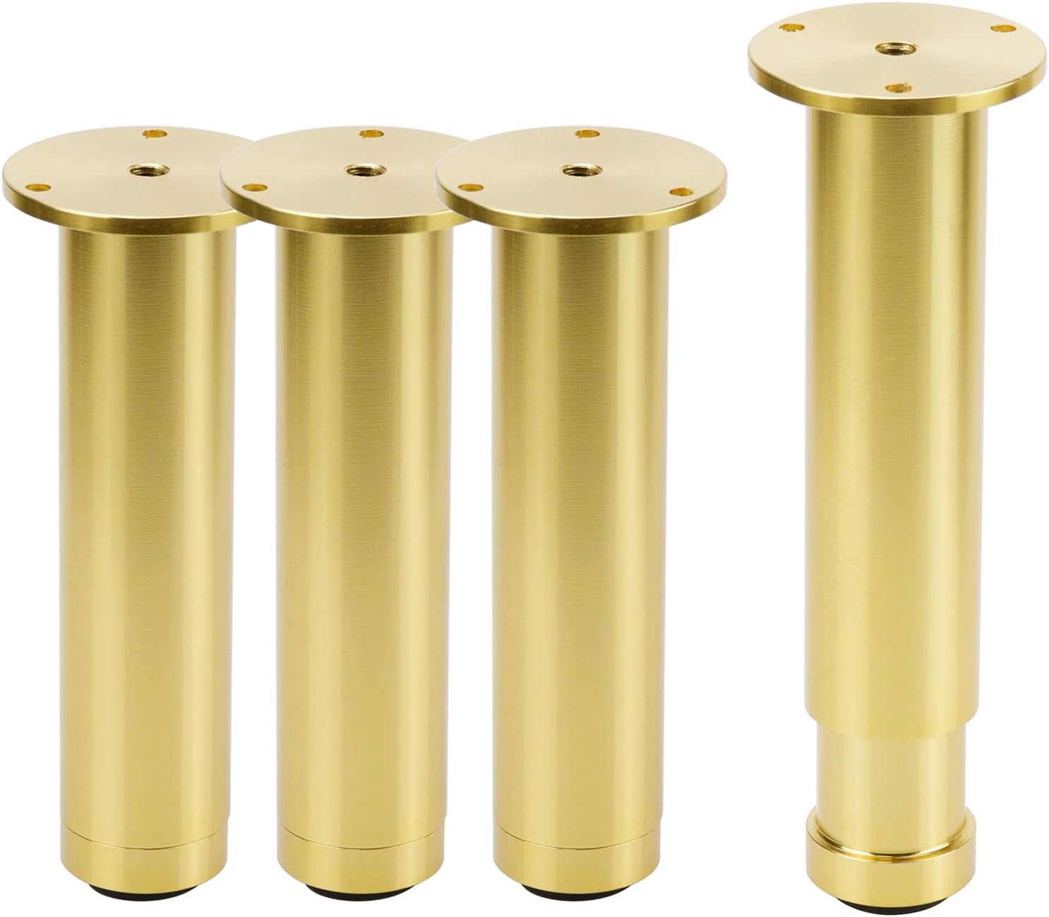 Stück Goldene, Verstellbare Sofabeine Aus Metall, Moderne Möbelbeine Für Schrank, Couch, Kommode, Kleiderschrank, Höhe 15 Cm / 6 Zoll