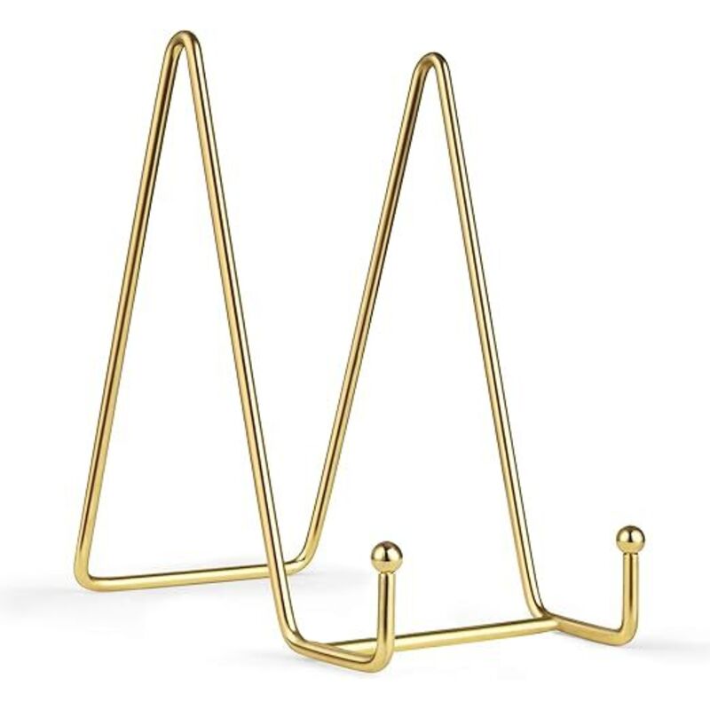 2er-pack, 15,2 Cm Tellerständer Zur Präsentation, Verbesserte Goldene Staffelei Aus Eisen, Foto-rahmenhalter, Metallständer Für Fotos, Dekorative Teller, Tablets Und Kunst