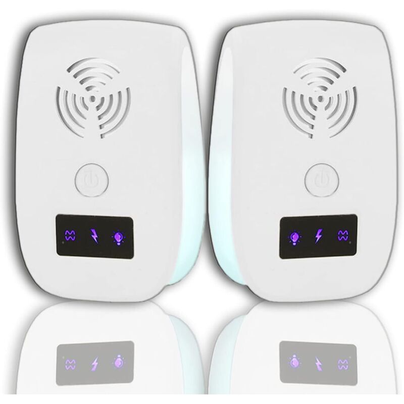 Einsteckbarer Schädlingsbekämpfer, Ultraschall-schädlingsbekämpfer, Elektronischer Schädlingsbekämpfer - Insektenabwehr Für Mücken, Mäuse, Spinnen, Kakerlaken (2er-pack)