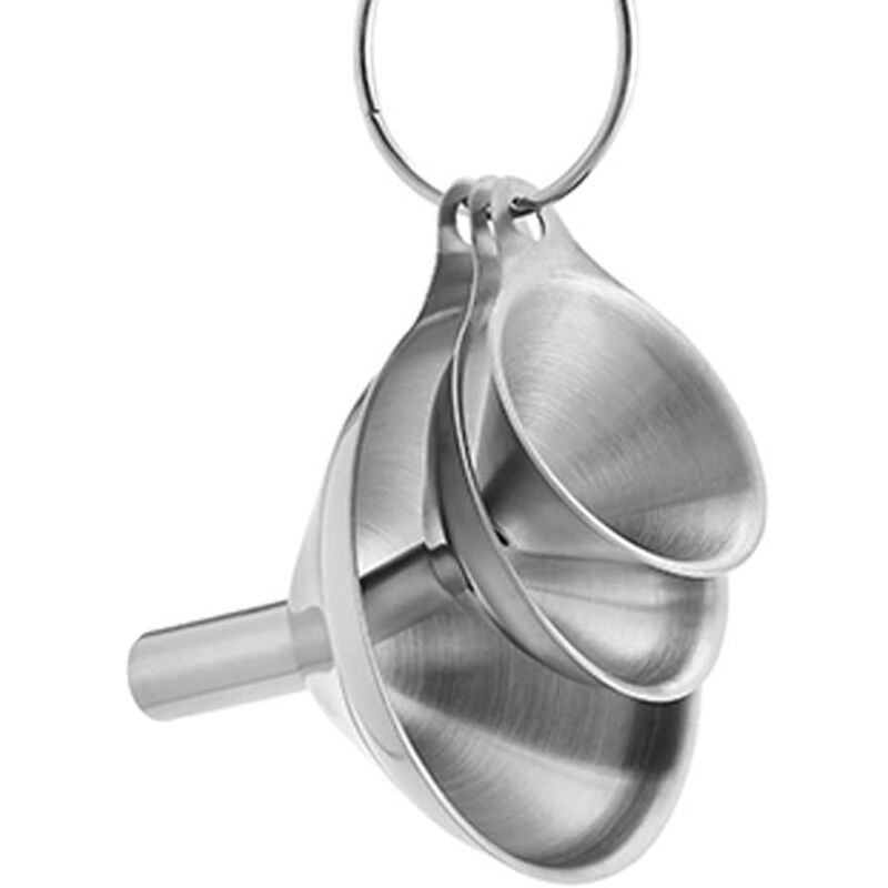 Trichter Aus Stahl Für Die Küche, Kleine Trichter Aus Metall (1,7 Zoll/2,2 Zoll/2,9 Zoll) Kein Trichter Aus Lebensmittelechtem Material Für Ätherische Öle, Gewürze, Fläschchen, Parfüm
