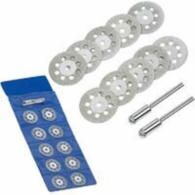 Diamanttrennscheibe, 20 Stück 22mm Diamant Mini Trennscheiben Mit 4 Stück Dorne Schäfte Für Rotierende Scheiben Für Dremel Rotierende Werkzeuge Glas Edelsteine Schneidscheiben