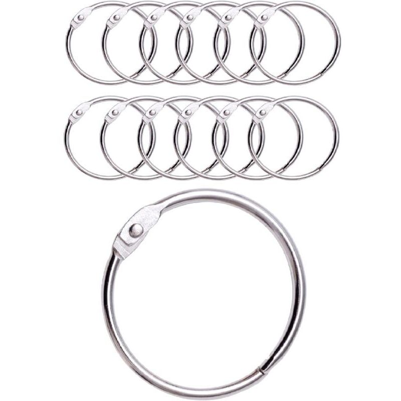 12 Duschvorhangringe Mit Metallhaken – 50mm Öffnungsringe Für Vorhänge, Badezimmer, Haushalt, Dokumente. Inhalt: 12 Duschvorhangringe Aus Metall Mit Einem Durchmesser