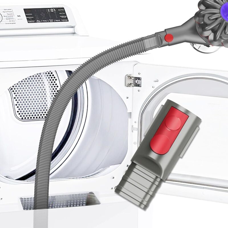 Reinigungskit Für Wäschetrocknerkanäle, Kompatibel Mit Dem Dyson Flusenreinigungsaufsatz Für Wäschetrockner Für V7 V8 V10 V11 V12 V15, Grau