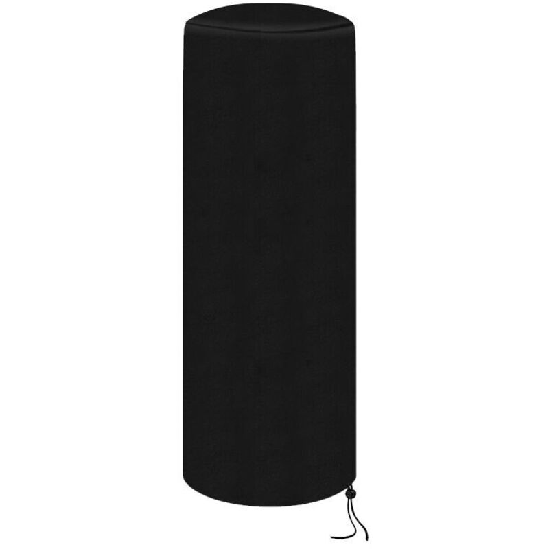 Wasserdichte Schutzhülle Für Terrassenheizstrahler Aus Atmungsaktivem Oxford-gewebe Für Runde Heizungen 50 X 50 X 120 Cm Schwarz