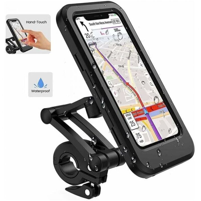 Wasserdichte Handyhalterung Fahrrad, 360° Smartphone Halterung Roller Mit Regenschutz Handyhalterung Für Motorrad