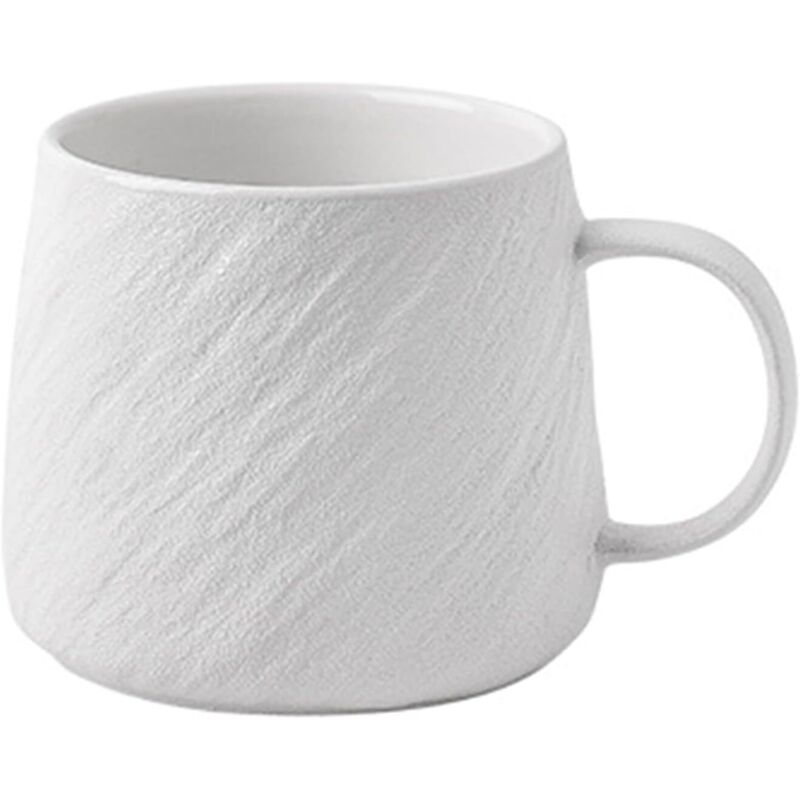 Keramiktasse Mit Großem Fassungsvermögen, Minimalistisches Design, Einzigartige Wassertasse, Geeignet Für Tee Und Kaffee, Tassenset Für Paare Im Büro Und Zu Hause, Mit Eleganter Ästhetik