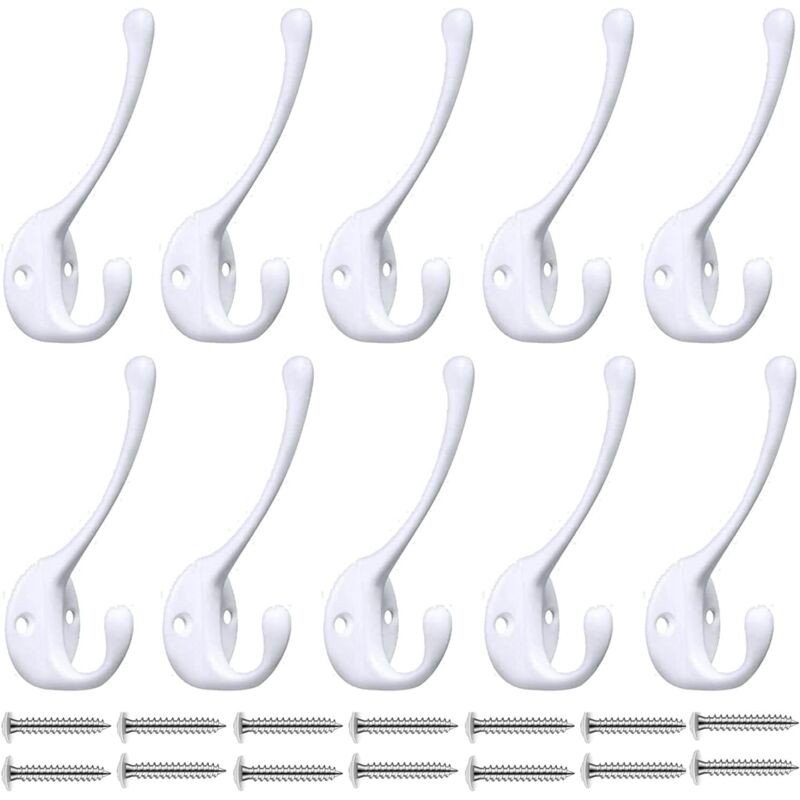 Wandhaken Für Mäntel - Robuste Kleiderbügel (10er-pack), Premium-wandhaken, Rostfreie Metallwandhaken