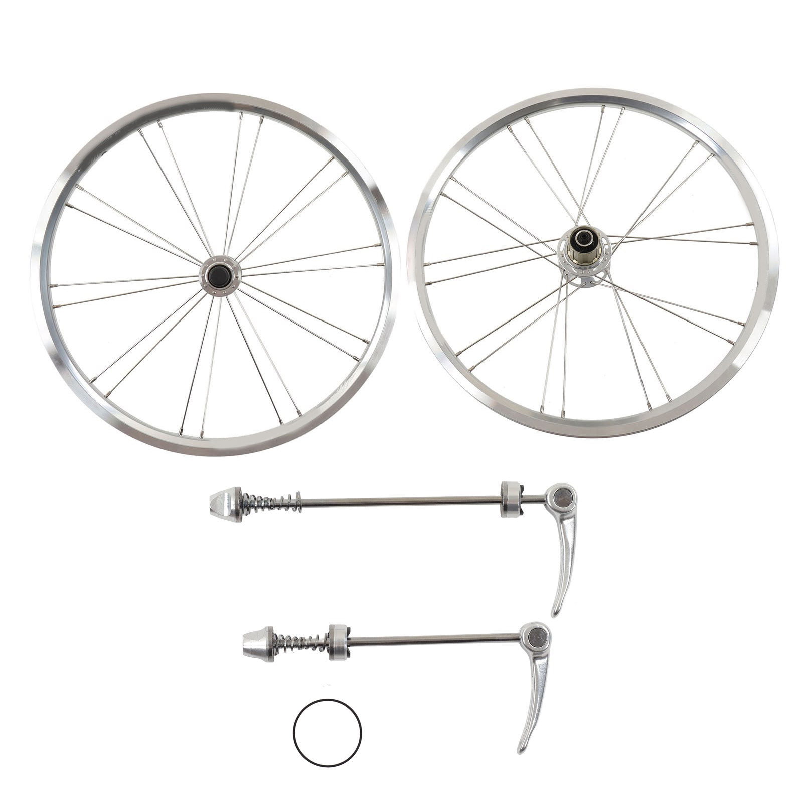 20-zoll-fahrradfelgen Aus 406er Aluminiumlegierung Für Mountainbikes, 100 Mm Vorne, 130 Mm Hinten, Silberfarben