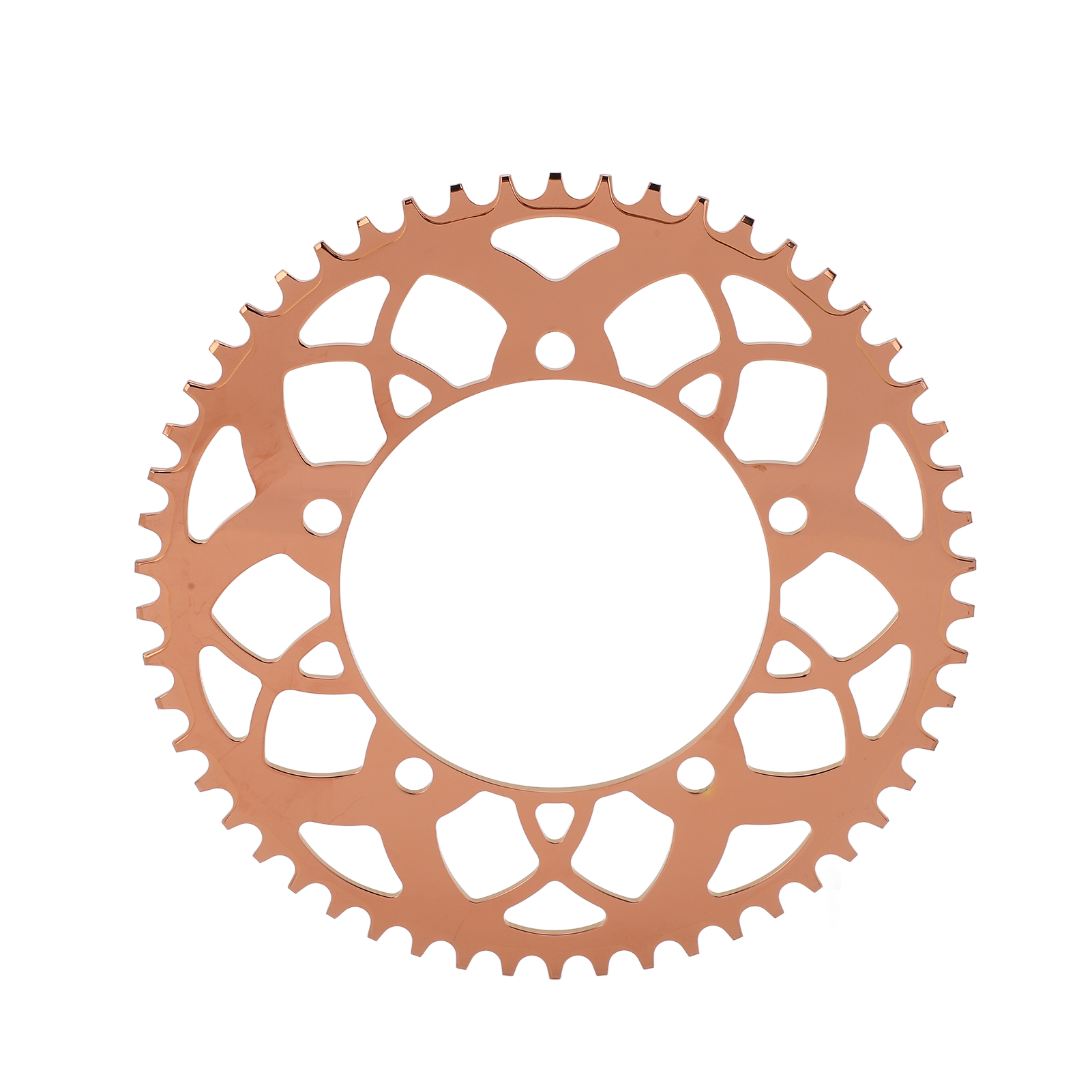 Bolany 130bcd Fahrradkettenblatt, Positiv/negativ, 54 Zähne, Vakuumplattiert, Roségold