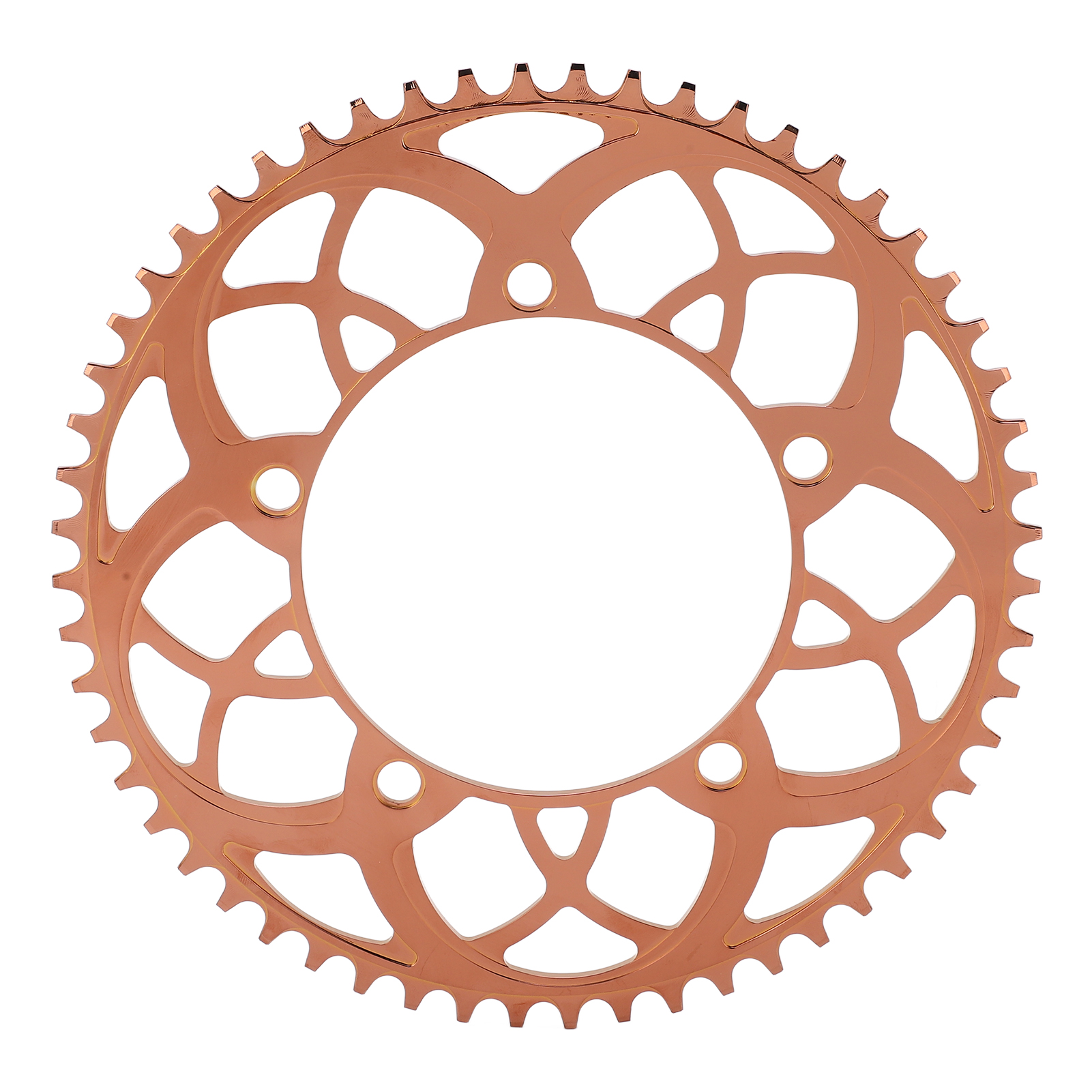 Bolany 56t Fahrradkettenblatt, Lastreduzierung, 130 Mm Lochkreis, Positive Und Negative Zähne, Roségold